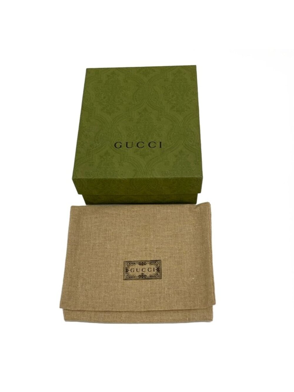 Gucci Wallet GG Plus Supreme White Beige Dark Brown L-shaped Zipper Leather - Picture 6 of 8